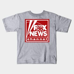 Faux News Logo Kids T-Shirt